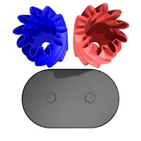 Small Turning gears with base... low-volume version 3D Printing 54852