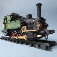 Small Steam locomotive T3 H0 3D Printing 54959