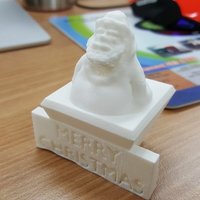 Small Santa Christmas Statue 3D Printing 55134