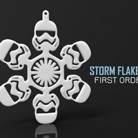 Small STORM FLAKE II - First Order - The Force Awakens 3D Printing 55161