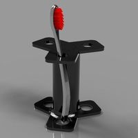 Small Toothbrush & Razor Holder 3D Printing 55508