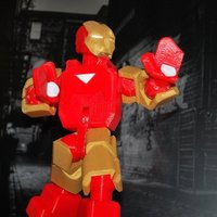 Small Iron Man - MARK VI Suit - Fully Posable - no supports 3D Printing 55522