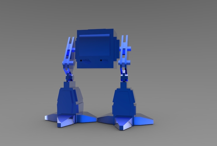 Low Poly Battle Robot 3D Print 5618