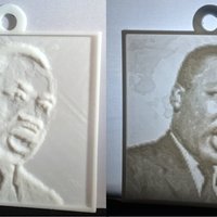 Small Martin Luther King, Jr. Lithopane 3D Printing 56196