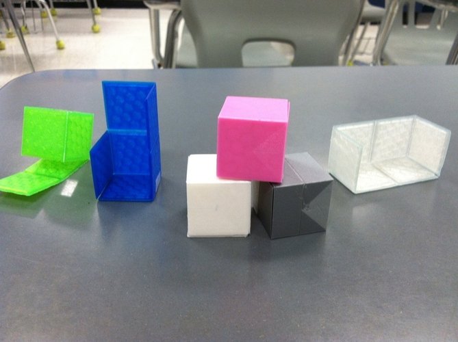 Nets of a Cube - Geometry Manipulative Set 3D Print 56206
