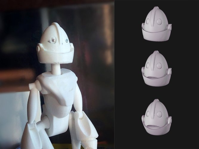 Robot head 3D Print 56379