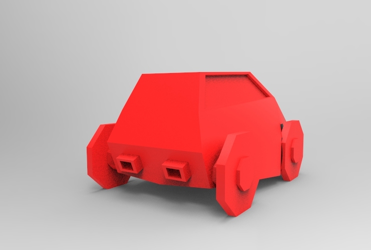 Low Poly Car 3D Print 5649