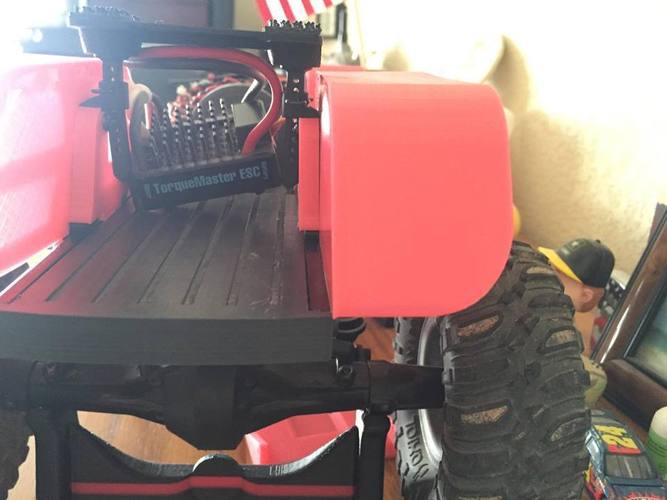 Axial SCX-10 Rear Bed and Fuel Cell 3D Print 56659