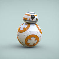 Small BB8 DROID - STAR WARS: THE FORCE AWAKENS 3D Printing 56939