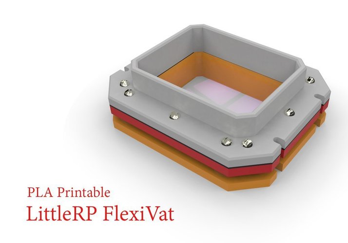 LittleRP PLA printable FlexiVat   3D Print 57228