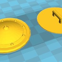 Small Round medieval shield for Playmobil 3D Printing 58275