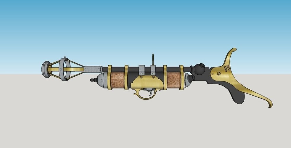 Captain Nemo's Underwater Gun 3D Print 58530 Captain Nemo's Underwater Gun 3D Print 58530