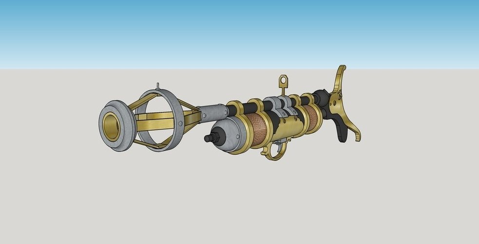 Captain Nemo's Underwater Gun 3D Print 58531 Captain Nemo's Underwater Gun 3D Print 58531