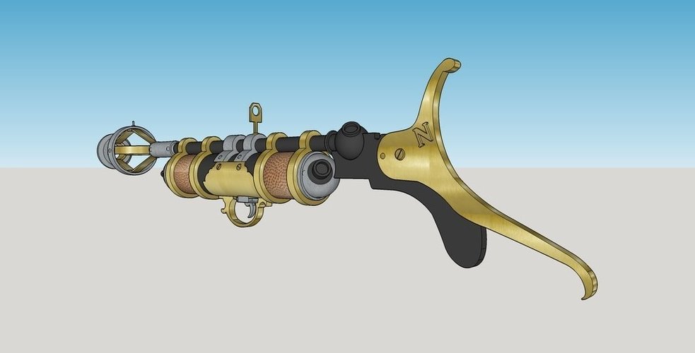 Captain Nemo's Underwater Gun 3D Print 58532 Captain Nemo's Underwater Gun 3D Print 58532
