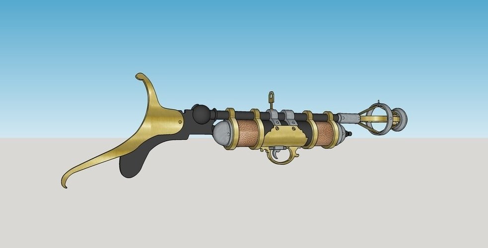 Captain Nemo's Underwater Gun 3D Print 58533 Captain Nemo's Underwater Gun 3D Print 58533