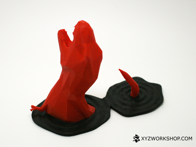 Sinking T-Rex Pen Holder (Low Poly) 3D Print 5899