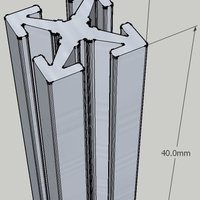 Small Mini-T beams by Makerbeam 3D Printing 59005