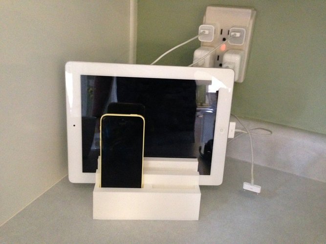 iStation (Apple charging station for 2 iPads & 2 iPhones) 3D Print 59014
