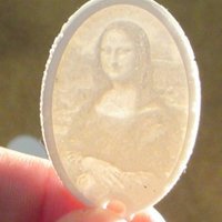 Small Lithophane Keychain Classic Art Collection 3D Printing 59369