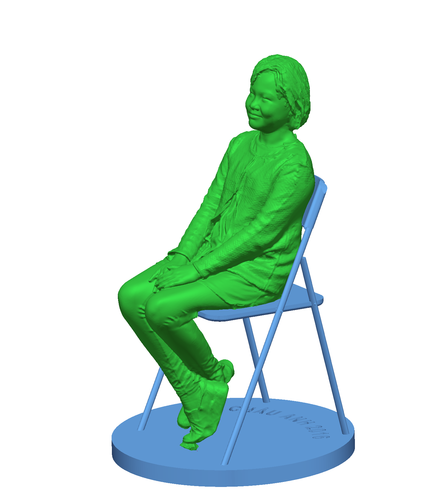 Children sitting - girl 140mm 3D Print 59686