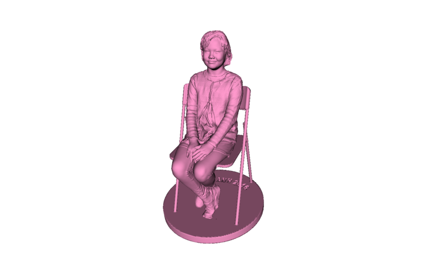 Children sitting - girl 140mm 3D Print 59687