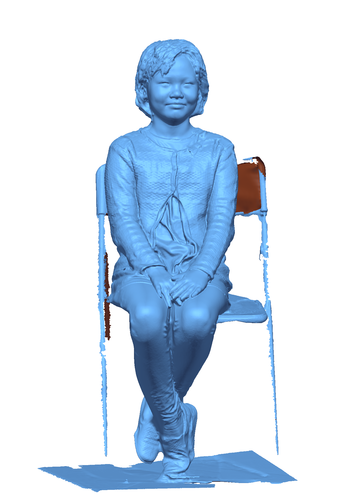 Children sitting - girl 140mm 3D Print 59688