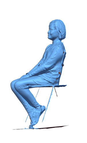 Children sitting - girl 140mm 3D Print 59689