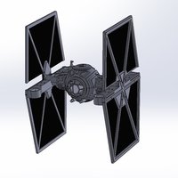 Small StarWars TieFighter - 250 Racer Style 3D Printing 59732