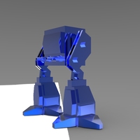Small Low Poly Robot 3D Printing 5975