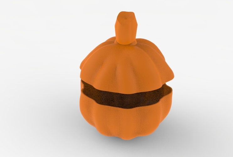 Low Poly Pumpkin Candy Recipient 3D Print 5987