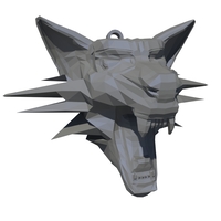 Small Witcher medallion 3D Printing 6052