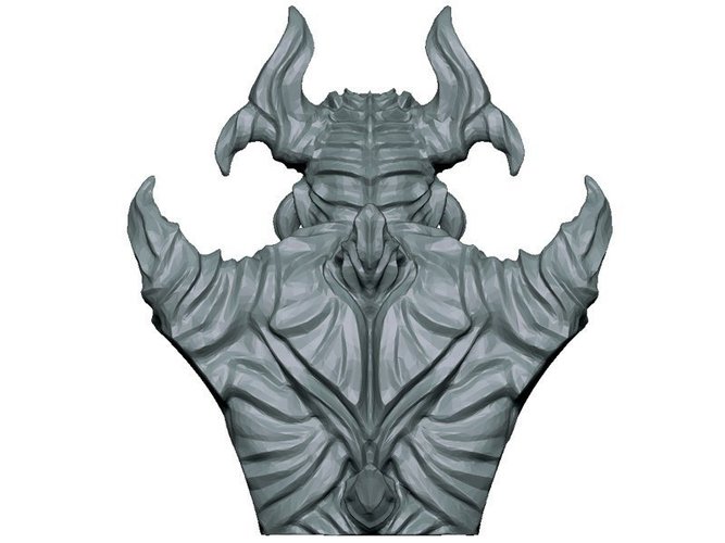 Demon Bust 3D Print 60554 Demon Bust 3D Print 60554
