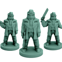 Small Yong Bu-Gong Racketeers (18mm scale) 3D Printing 60746