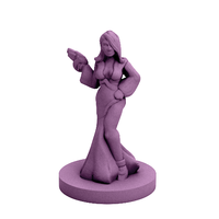 Small Sci-Noir Femme Fatale (18mm scale) 3D Printing 60770