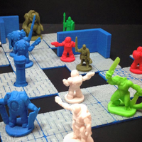 Small Pocket-Tactics: War of the Sundered Realms (Tile Preview) 3D Printing 60781