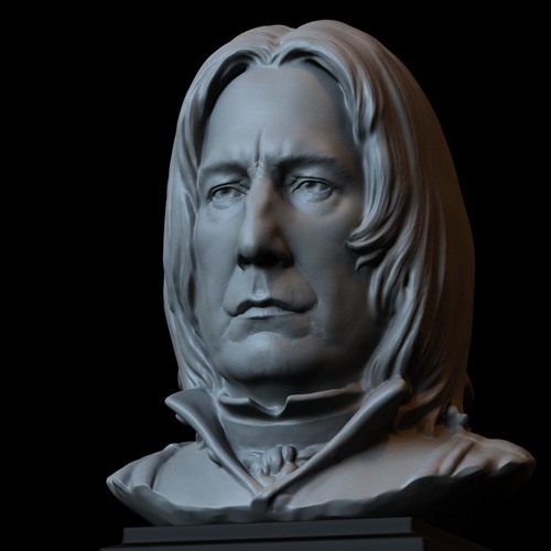 Severus Snape Bust 10inches 3D Print 608 Severus Snape Bust 10inches 3D Print 608