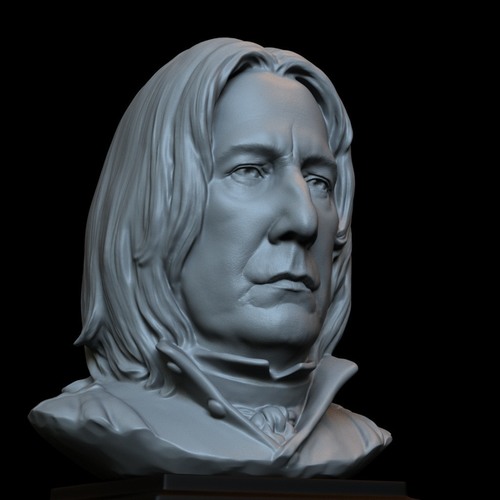 Severus Snape Bust 10inches 3D Print 609 Severus Snape Bust 10inches 3D Print 609