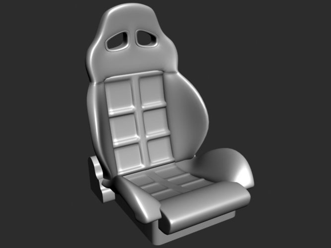 Modern Performance Automobile Seat (MP-1) Mult. Recline Angles 3D Print 60987