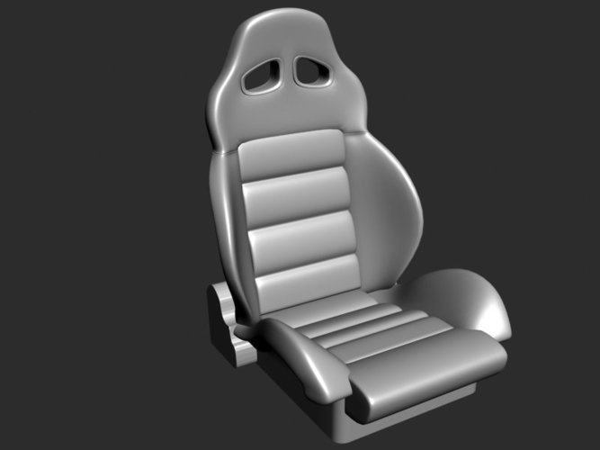 Modern Performance Automobile Seat (MP-2) Mult Recline Angles 3D Print 60988