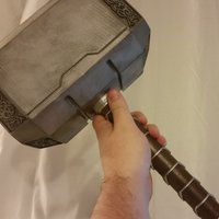 Small Life Size Thor's Hammer (Mjolnir) 3D Printing 61207