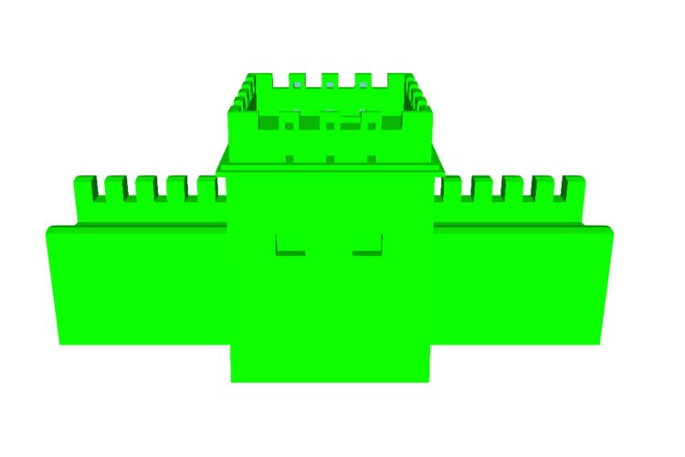 Great Wall of China Tower - partial wall 3D Print 61477