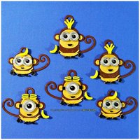 Small Monkey Minions Keychain / Magnets 3D Printing 61492