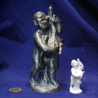 Small Garden Statue - Boy with Goose 3D Scan 3D Printing 61579