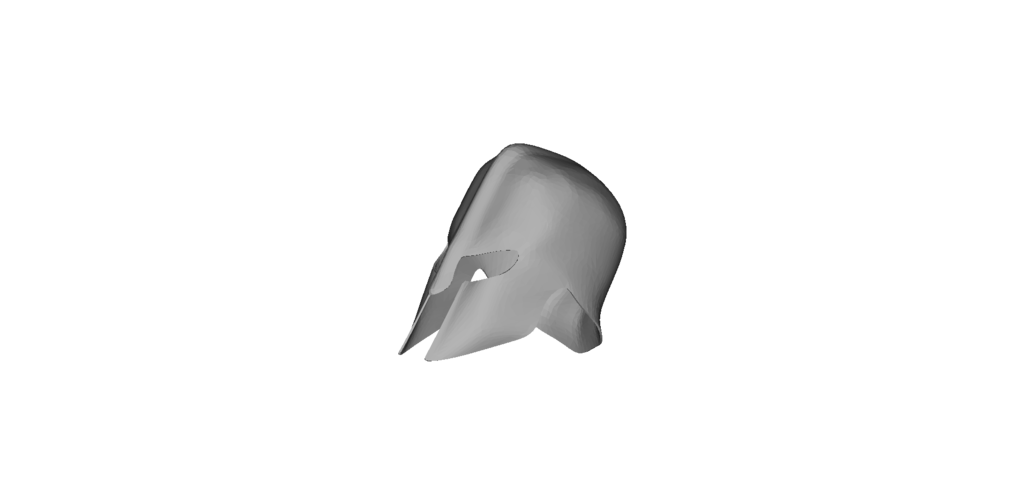 Spartan Helmet - quarter split 3D Print 61625