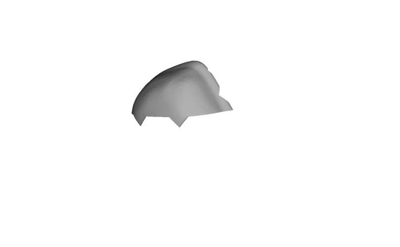Spartan Helmet - quarter split 3D Print 61629