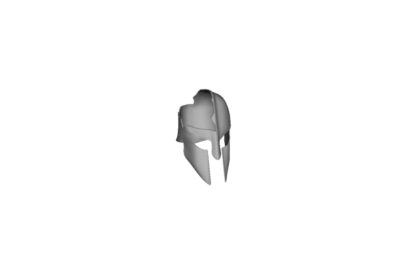 Spartan Helmet - quarter split 3D Print 61631