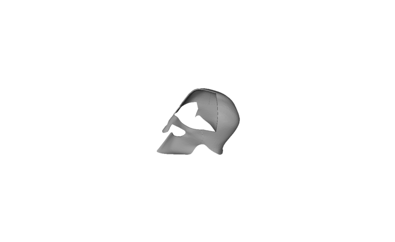 Spartan Helmet 8 Piece Split 3D Print 61634