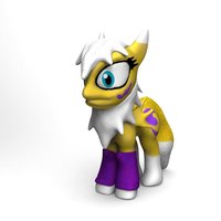 Small Renamon Pony 3D Printing 61693