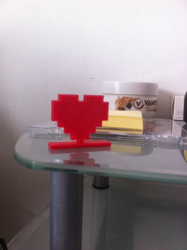 8-bits heart 3D Print 61979