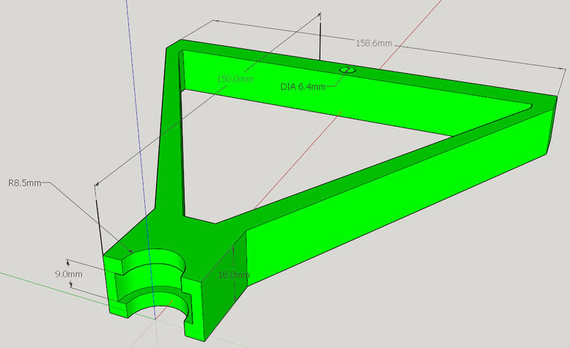 Smooth motion plastic filament spool holder - expandable. 3D Print 62197